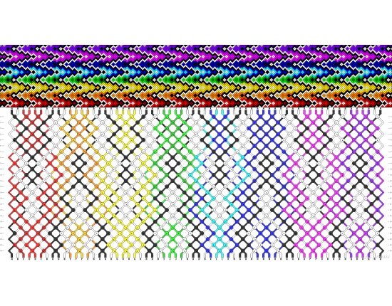 Фенечки схемы косого плетения картинки