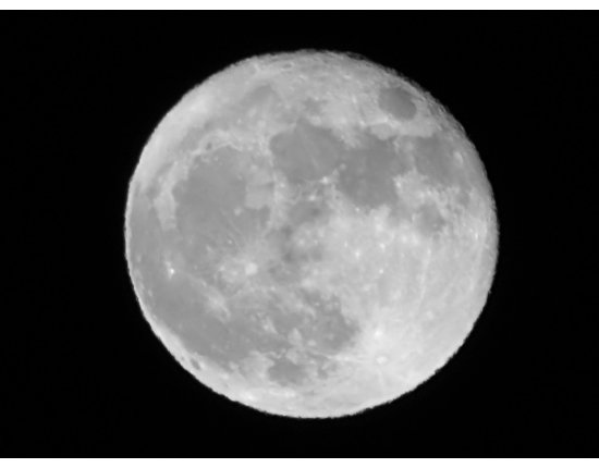 Обработка фото луны
