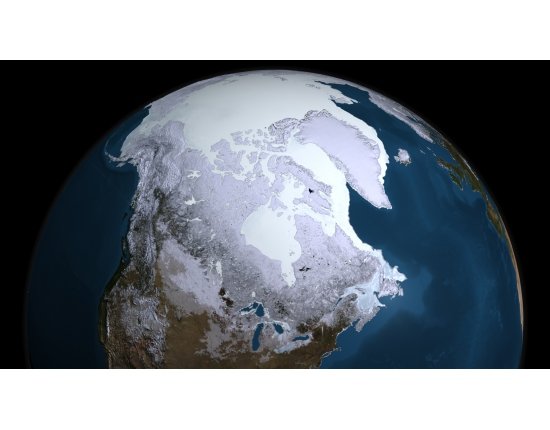 Скачать Арктика из космоса фото 1920x1080 px
