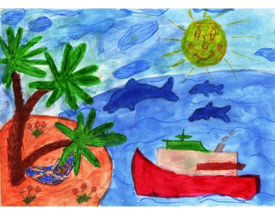Рисунки на тему лето для детей