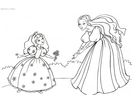 Принцесса рисунок для детей