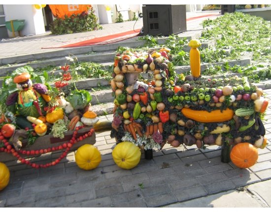 Выставка овощей и фруктов фото