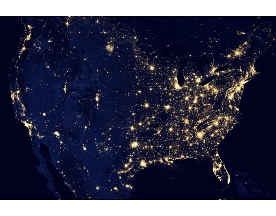 Скачать Ночные фото земли из космоса 3000x2000 px